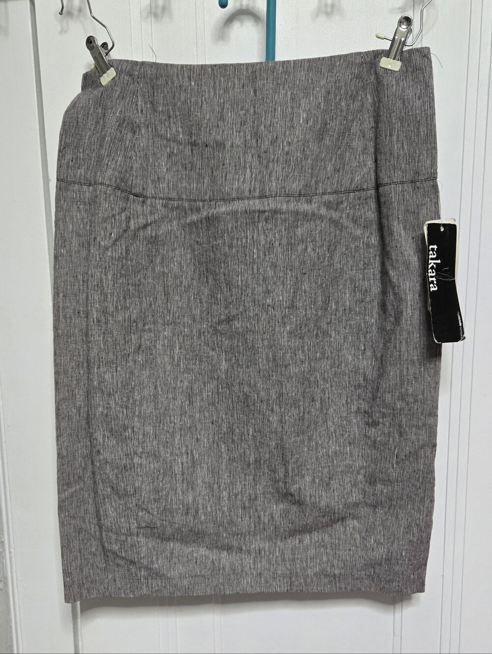 Takara Heather Gray Pencil Skirt - Tailored Workwear
